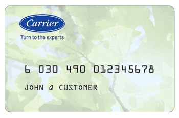 Carrier loyalty card with customer name