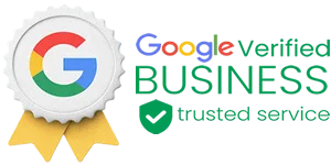Google Verified Business emblem showing trust