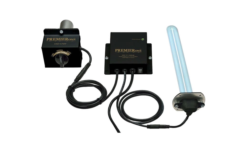 PremierOne UV air purifier system components